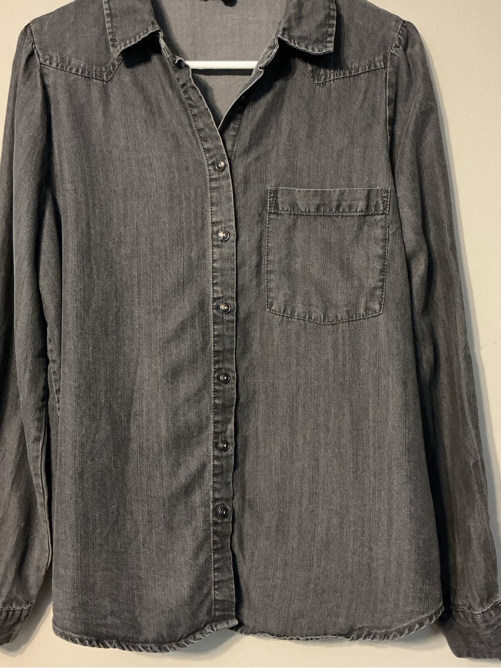 Jane + Delancey Black Denim Button Down - Picture 5 of 11